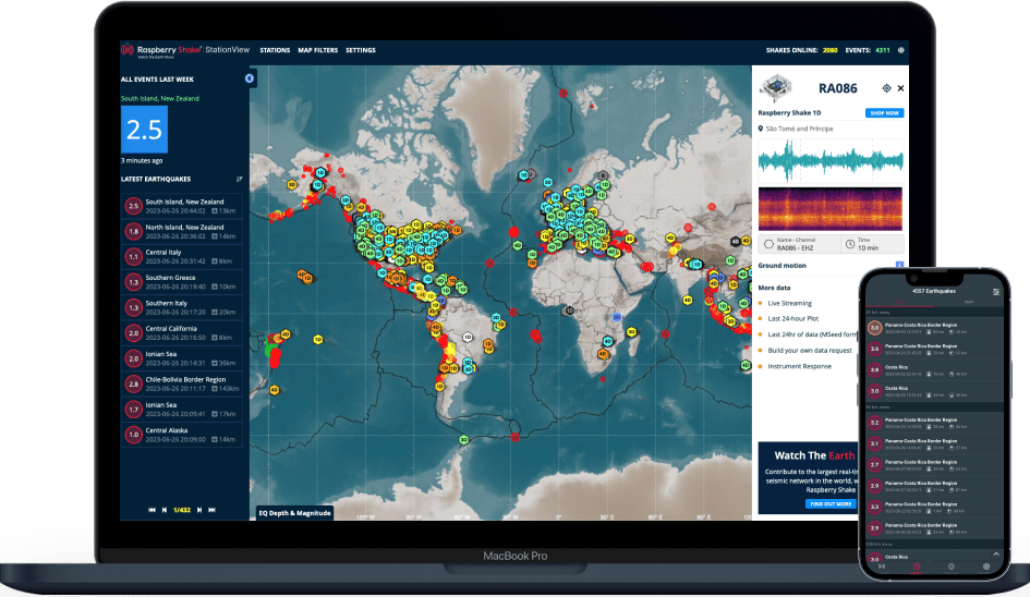 Ecosystem - Earthquake and Infrasound Sensors